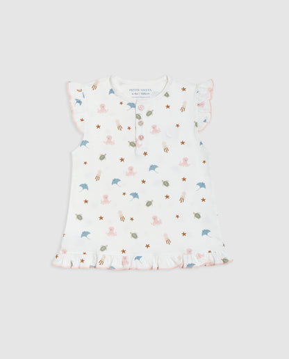 Pyjama court à volants pour enfants