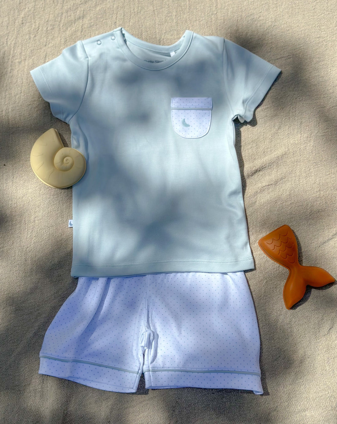 Pijama Niño/a Puntos Azules Corto