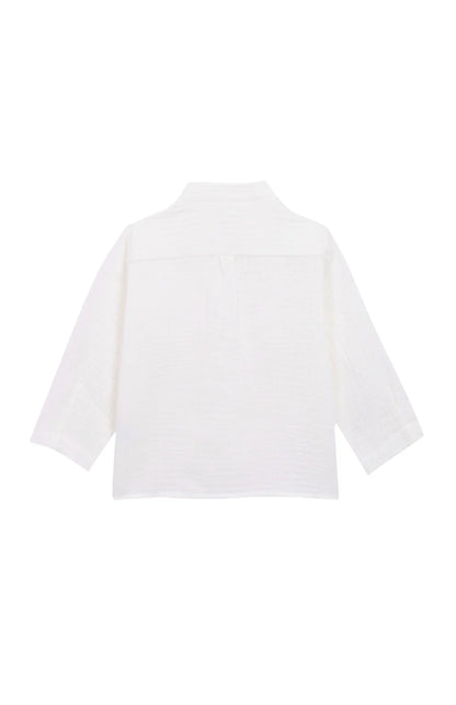 Camisa Mao Bambula Blanca