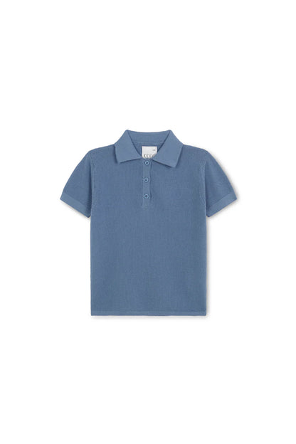 Blue Short Sleeve Polo Shirt