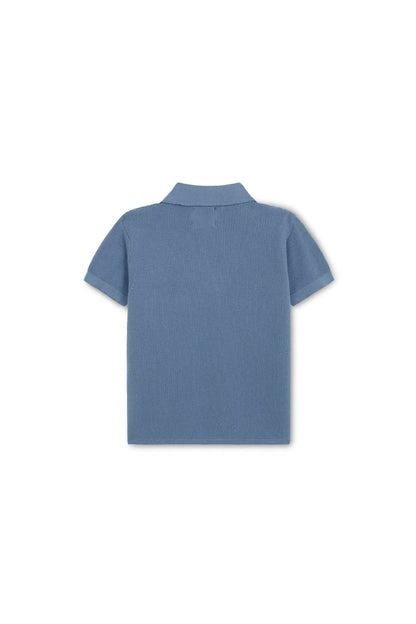 Blue Short Sleeve Polo Shirt