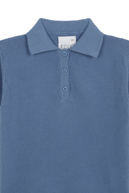 Blue Short Sleeve Polo Shirt