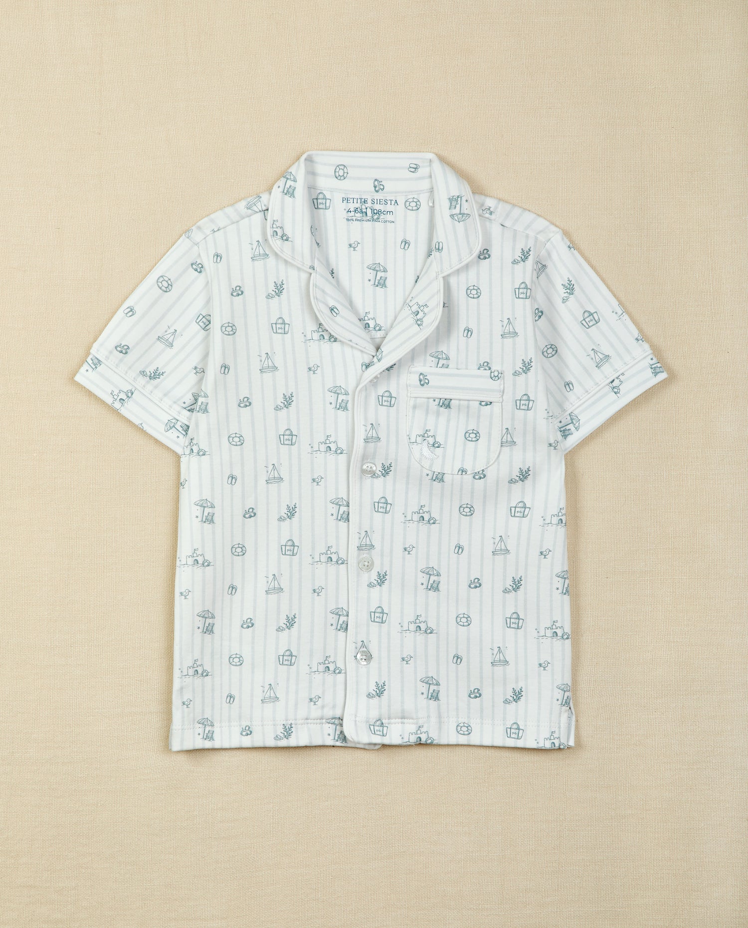 Pijama Kids Camisero Sandcastles Corto
