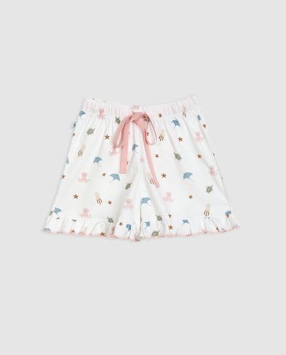 Pyjama court à volants pour enfants