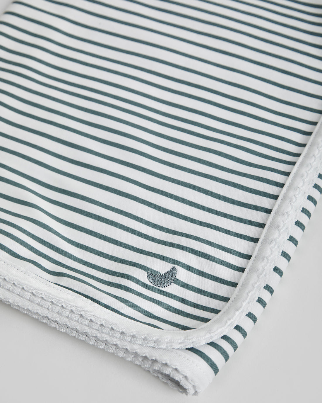 Deep Blue Striped Baby Swaddle