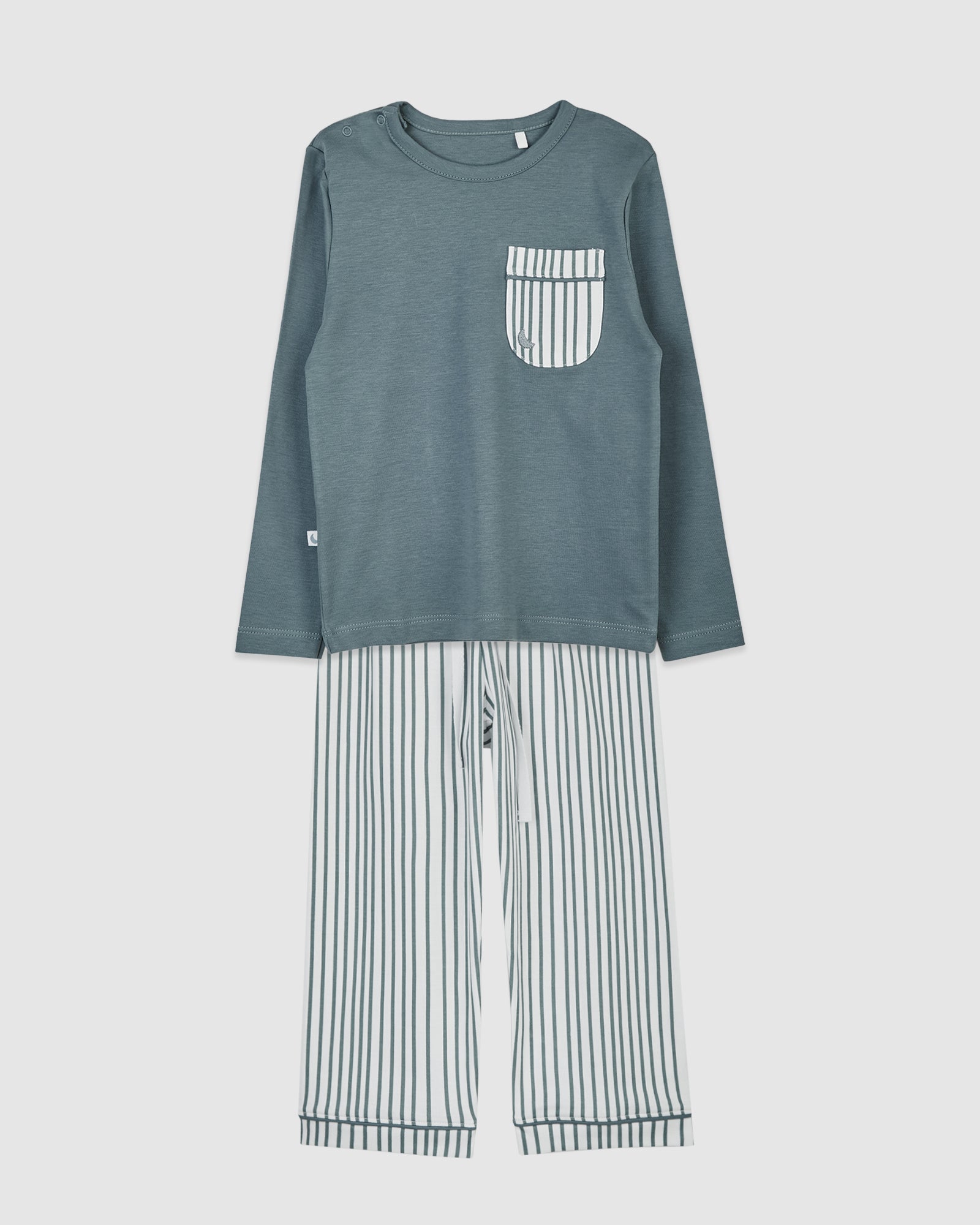 Pijama Kids Rayas Deep Blue