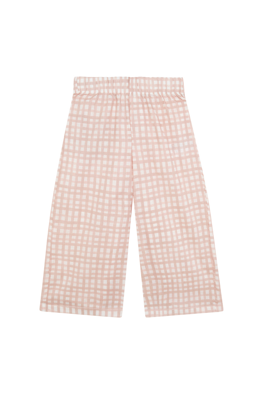 Pantalon Largo Niña Vichy Rosa &amp; Flores