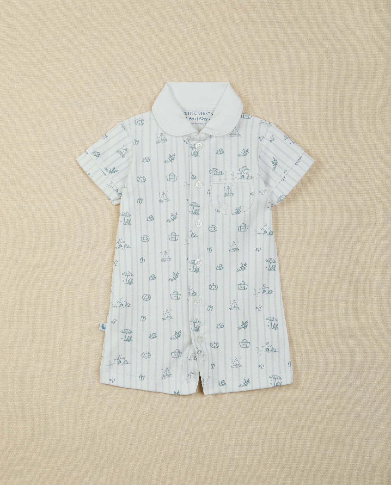 Pijama Bebé Camisero Sandcastles Corto
