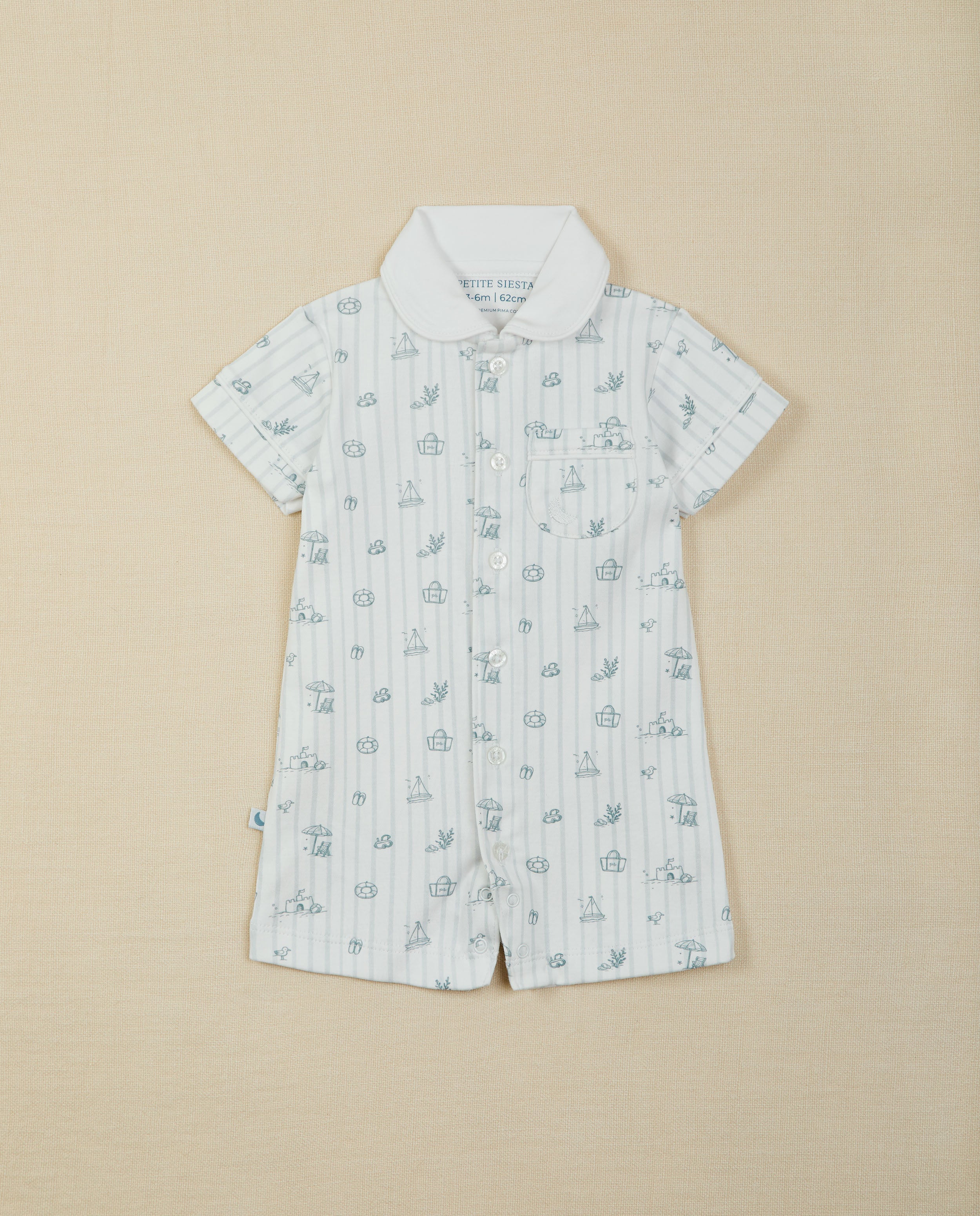 Pijama Bebé Camisero Sandcastles Corto