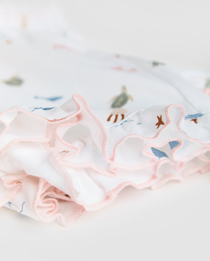 Pyjama court à volants pour enfants