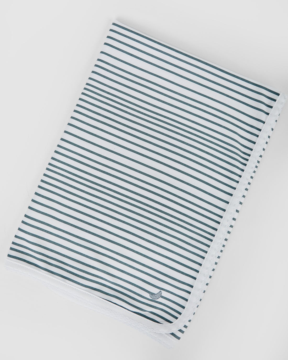 Deep Blue Striped Baby Swaddle