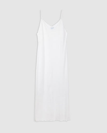 Camisón Mujer Tirantes Blanco Largo