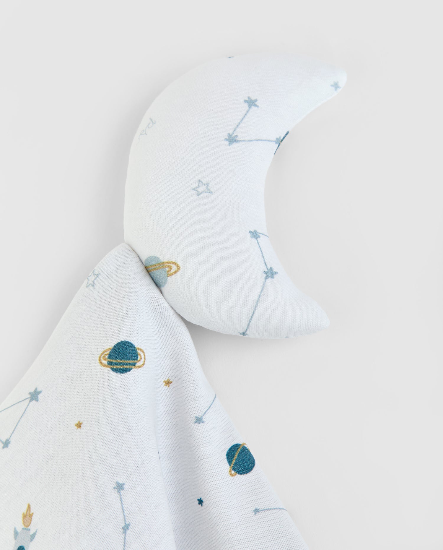 Doudou rayé bleu foncé