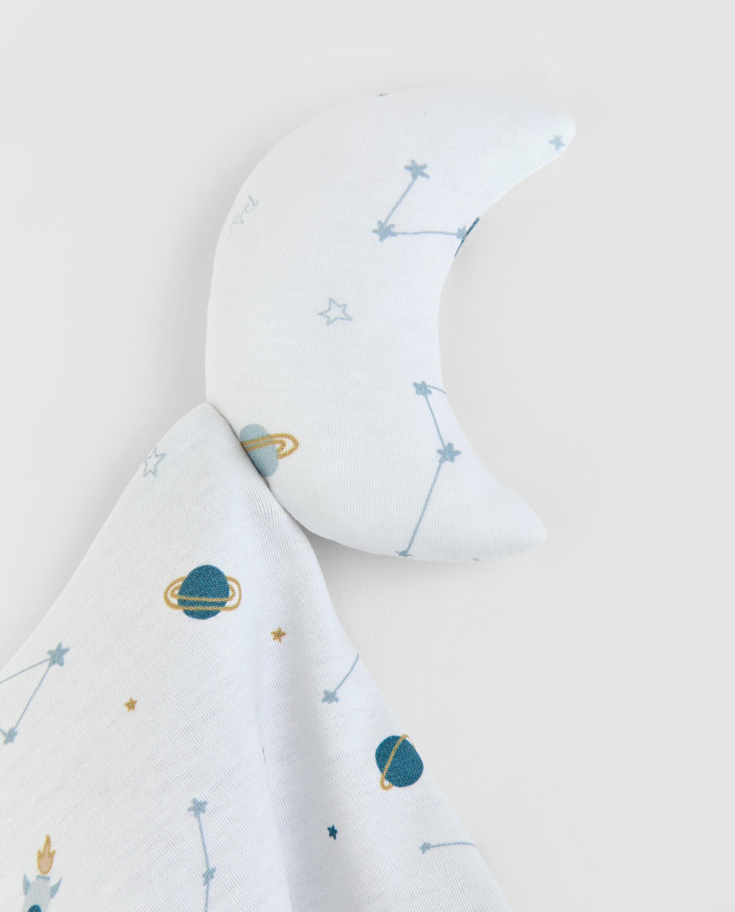 Doudou rayé bleu foncé