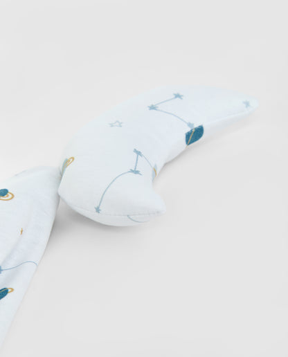 Doudou rayé bleu foncé