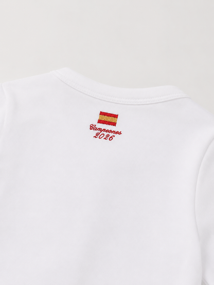 Pyjama court blanc pour bébé