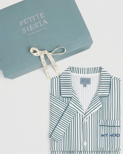 Pack My Hero Camisero Rayas Deep Blue Corto