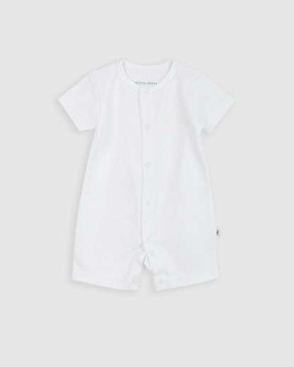 Short White Baby Pajamas