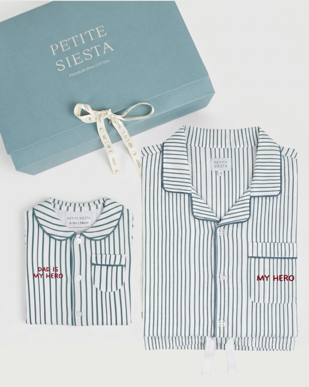 Pack Father &amp; Baby Stripes Deep Blue