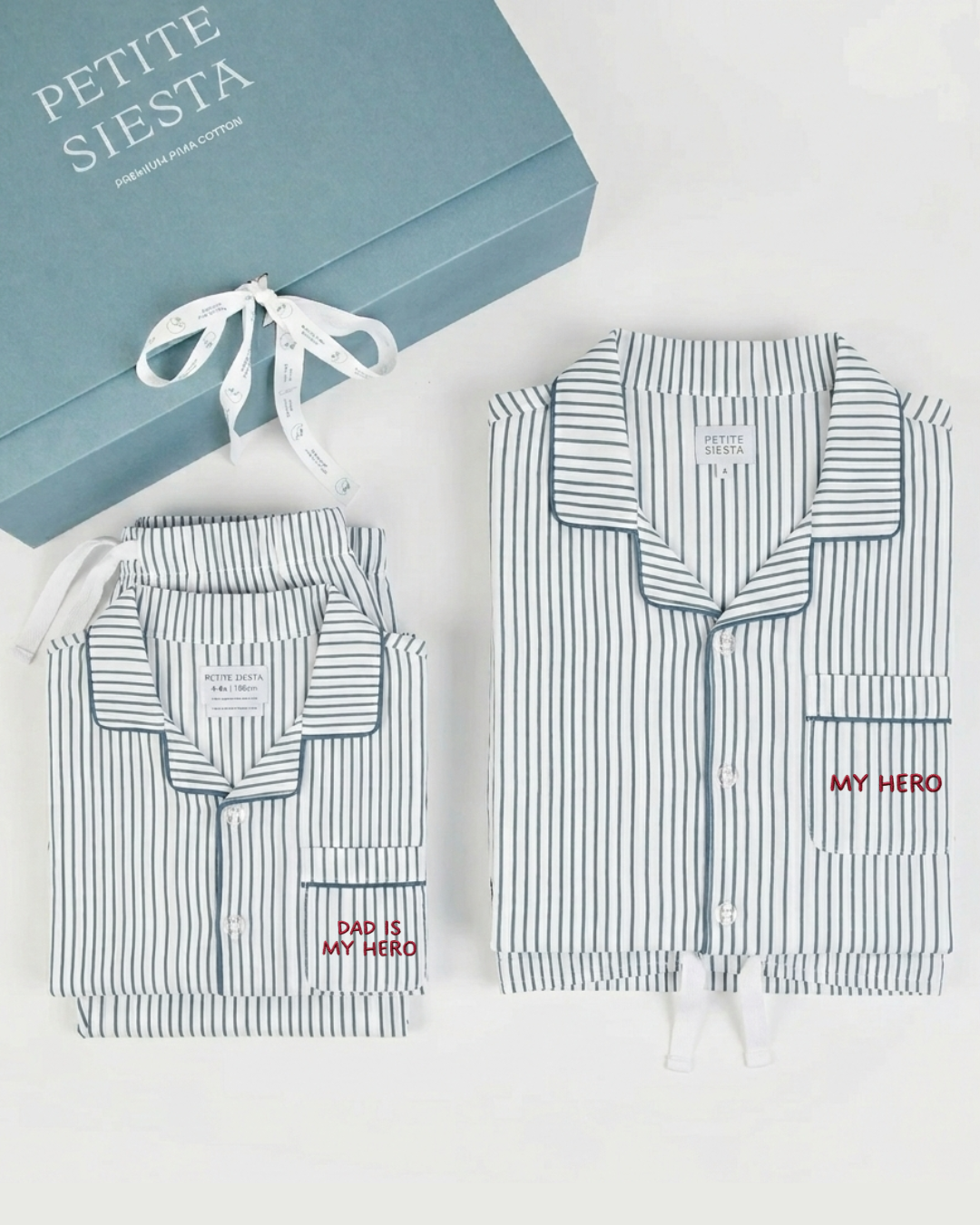 Pack Father &amp; Son Stripes Deep Blue