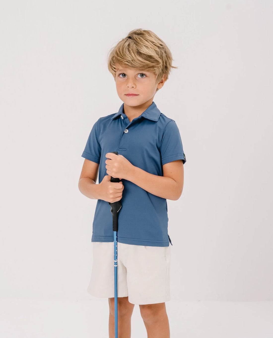 Polo Active+ Niños - Azul Marino