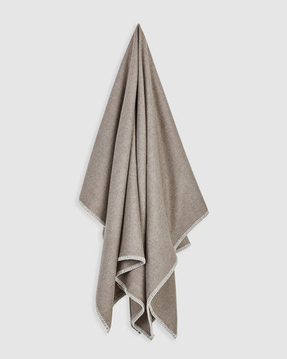 Couverture en bébé alpaga beige beige