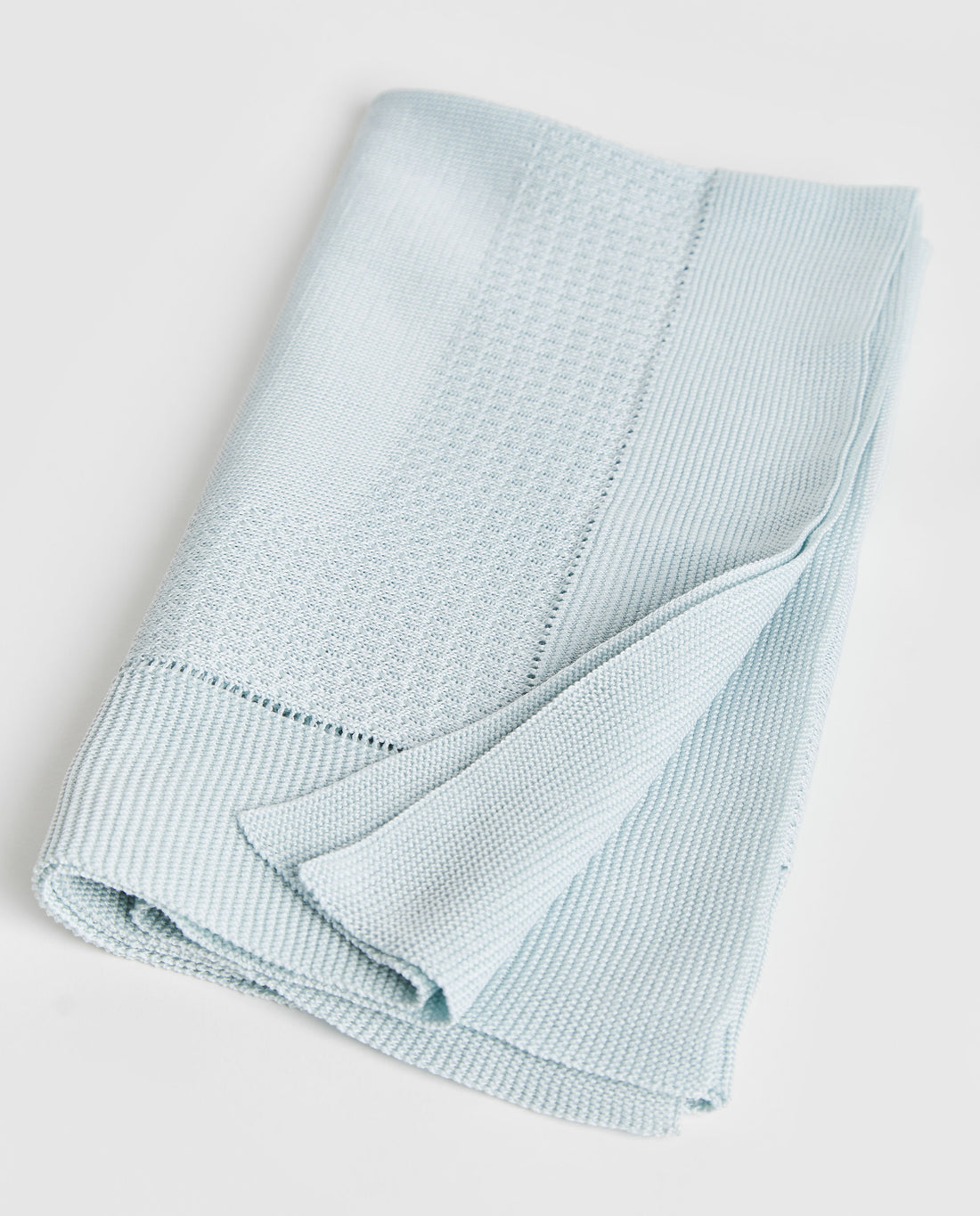 Blue Cotton Pearl Shawl