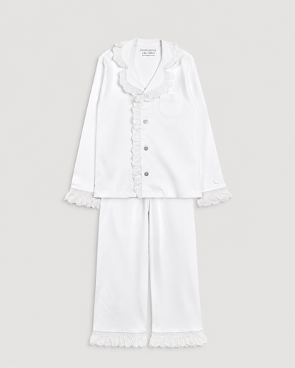Pijama Niña Camisero Tira Bordada