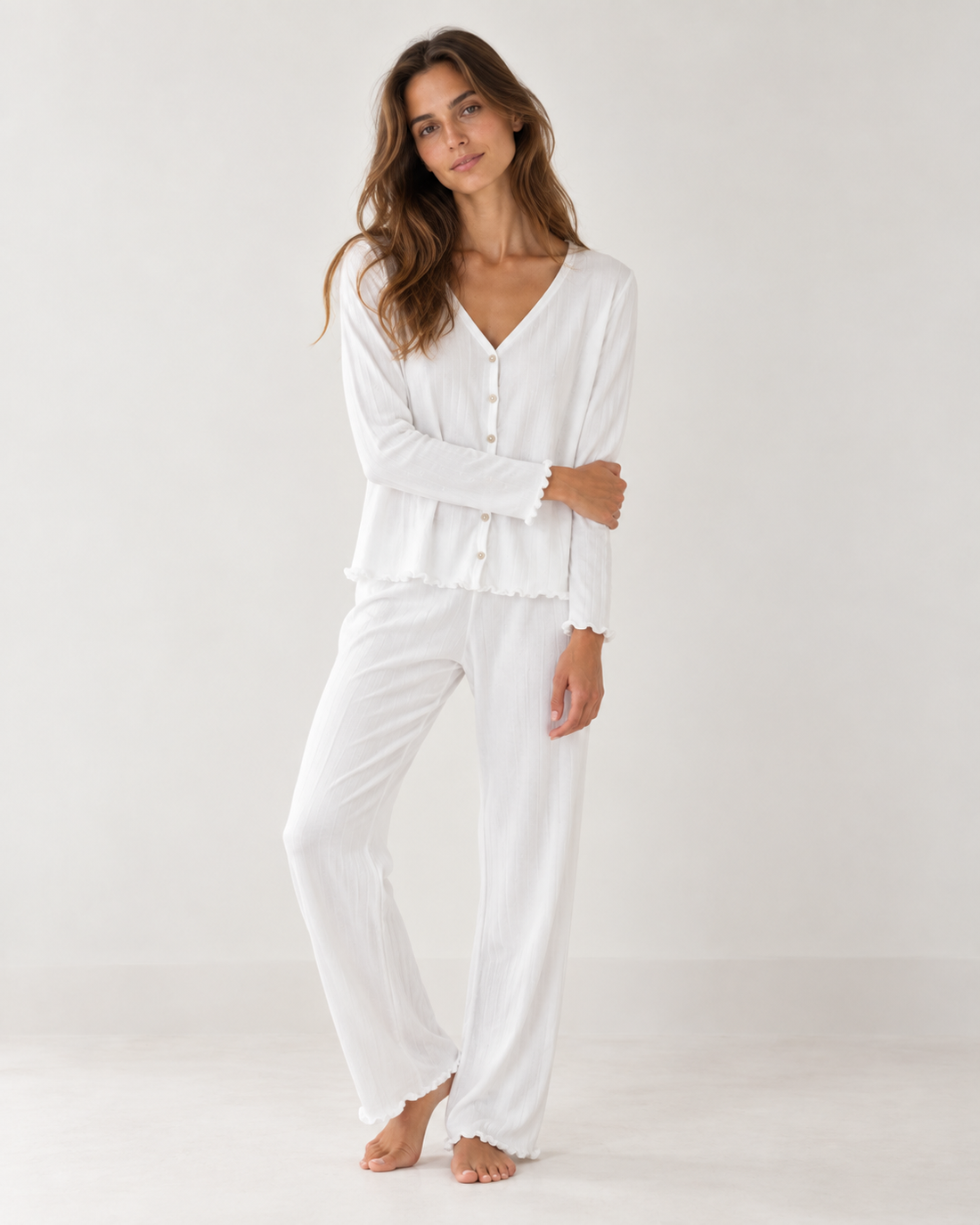 Pijama Mujer Pointelle