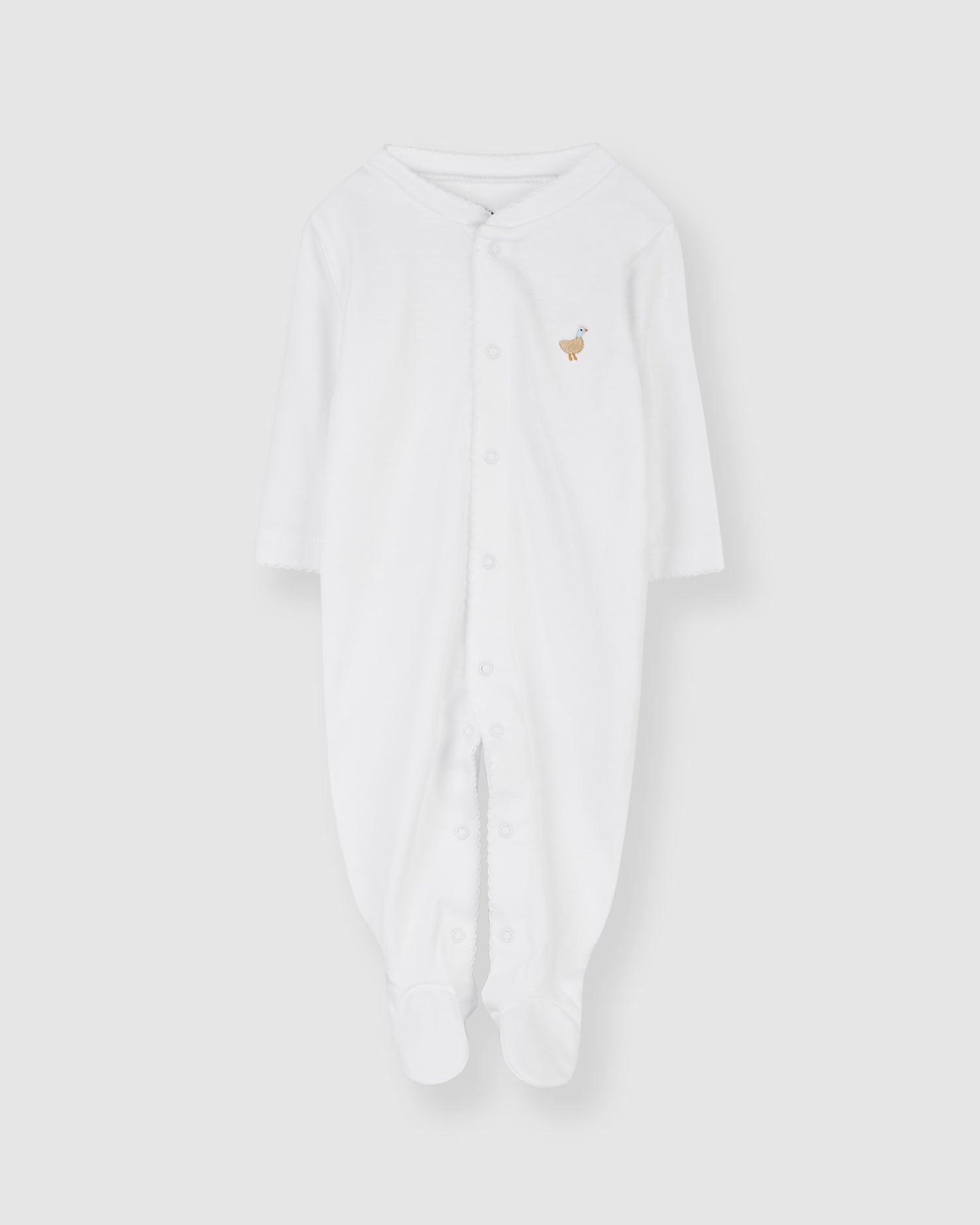 Short White Baby Pajamas