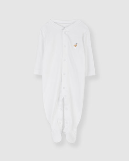 Short White Baby Pajamas