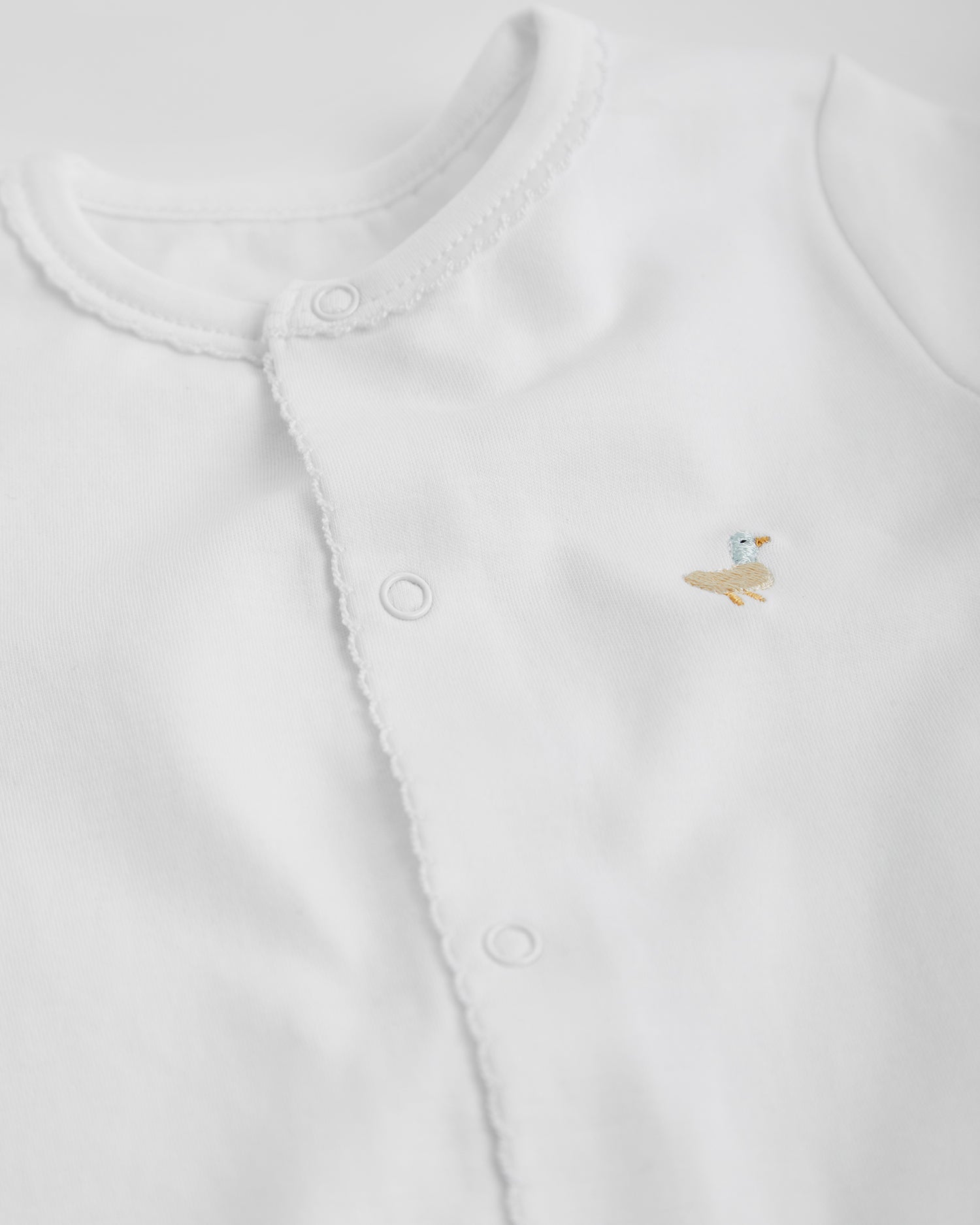 Short White Baby Pajamas