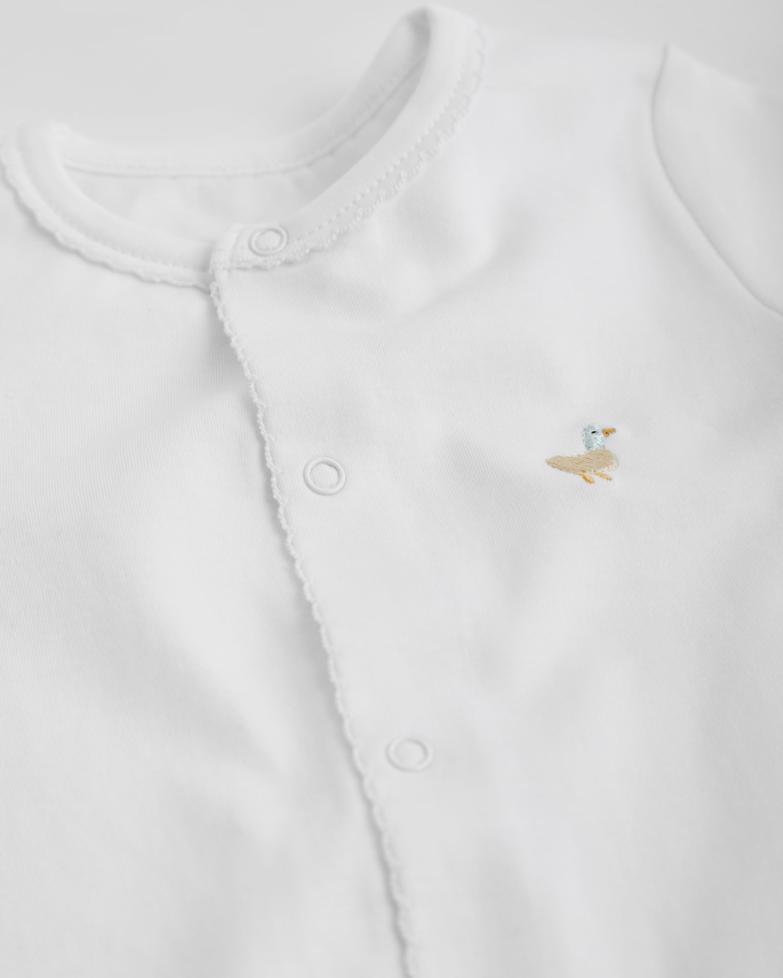 Short White Baby Pajamas