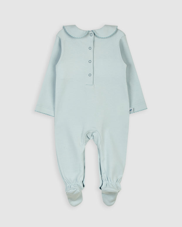 Pijama Bebé Smock Azul