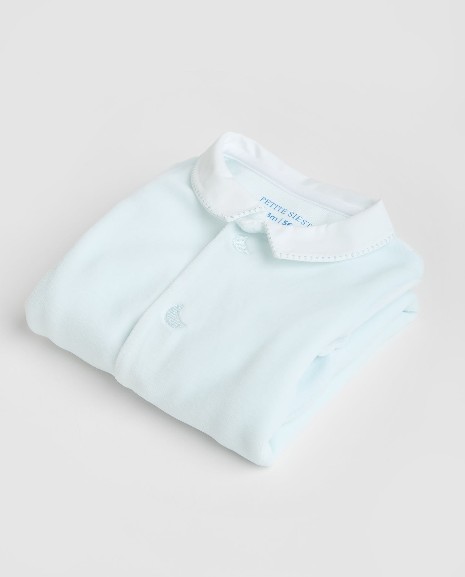 Pijama Bebé Velour Azul