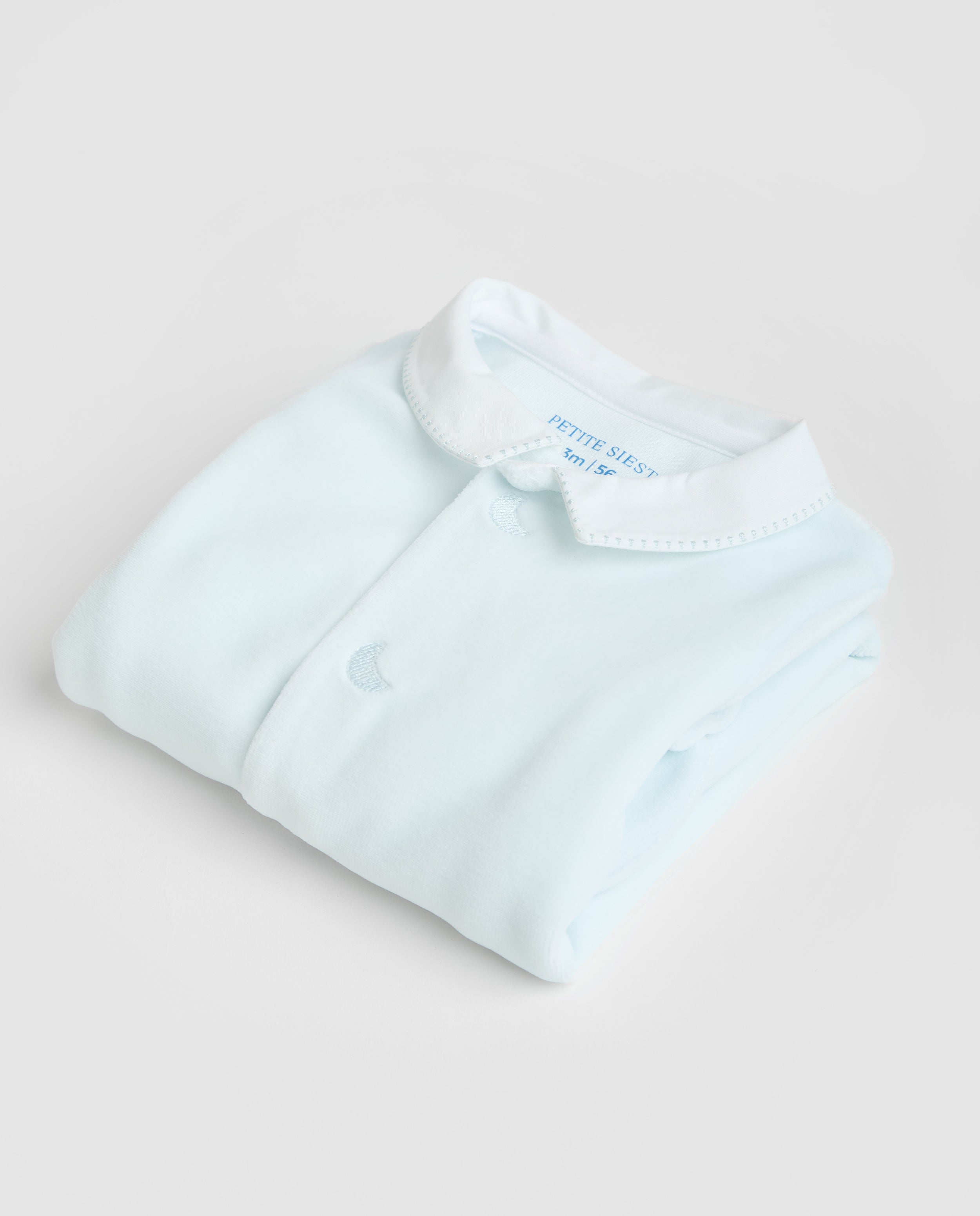 Pijama Bebé Velour Azul