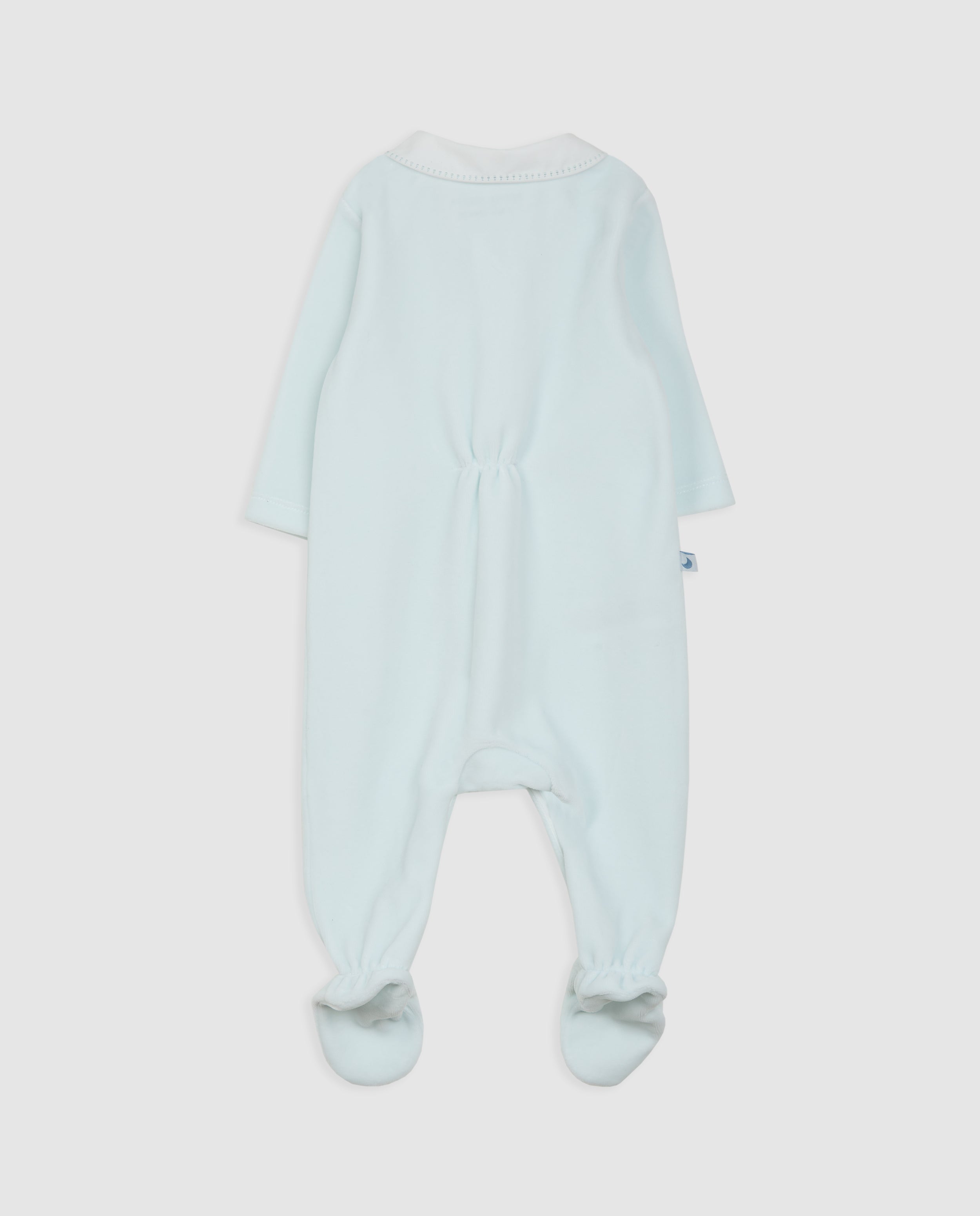 Pijama Bebé Velour Azul