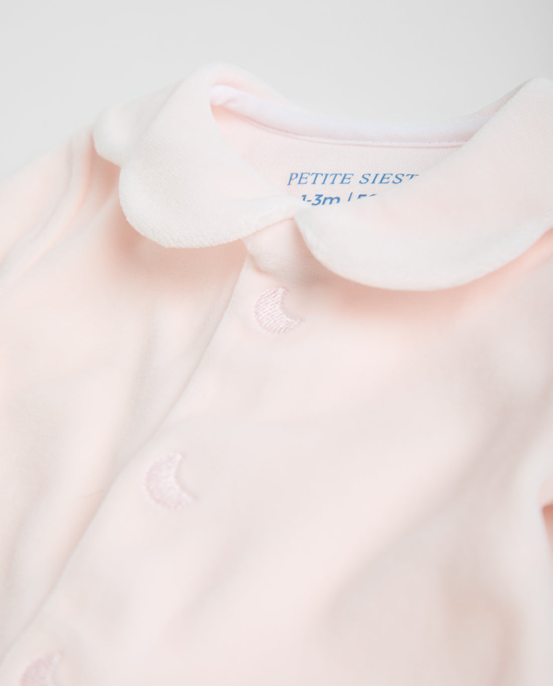 Pink Velour Baby Pajamas