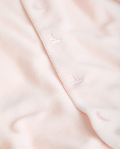 Pink Velour Baby Pajamas
