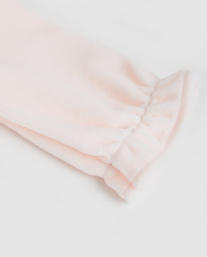 Pink Velour Baby Pajamas
