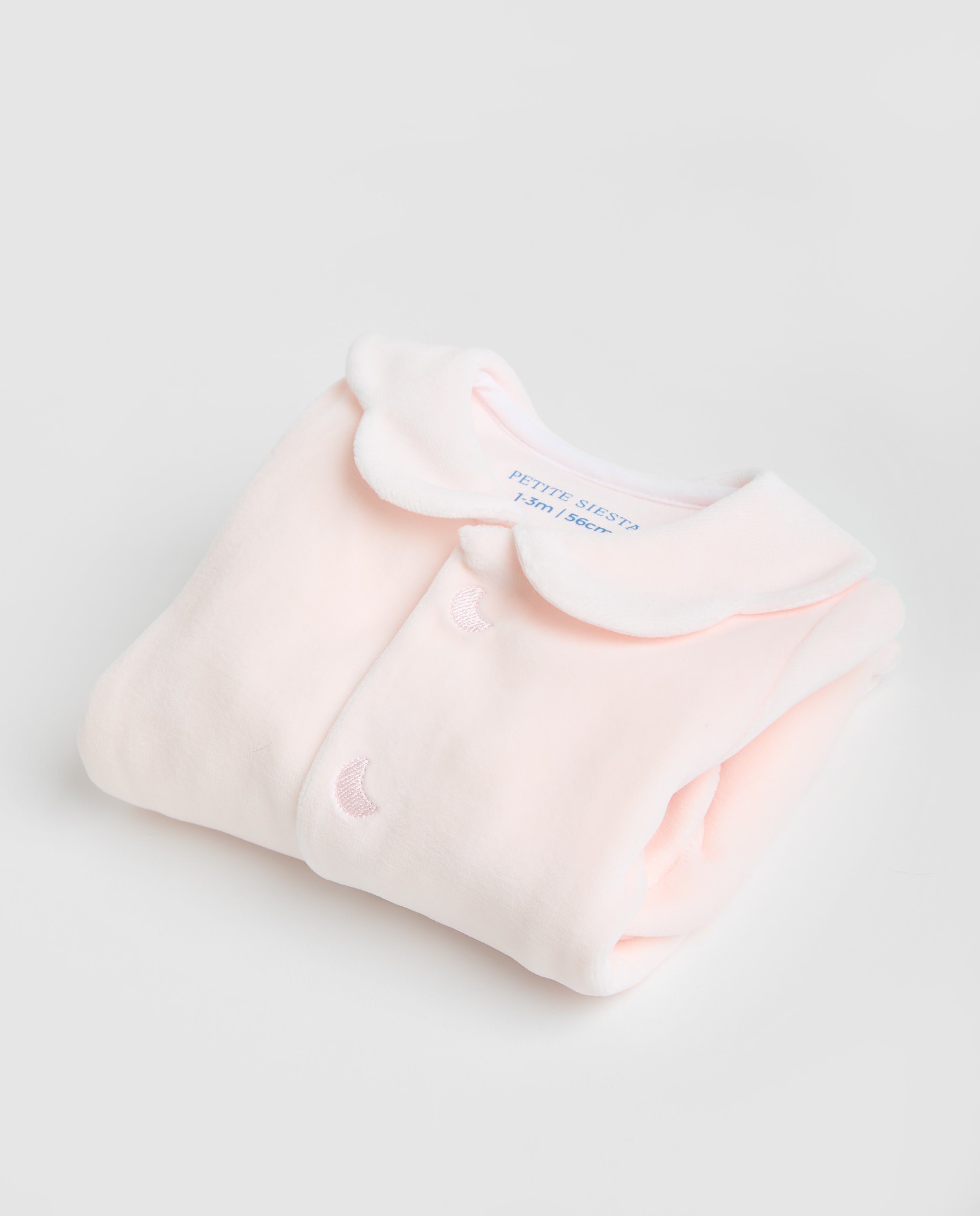 Pink Velour Baby Pajamas