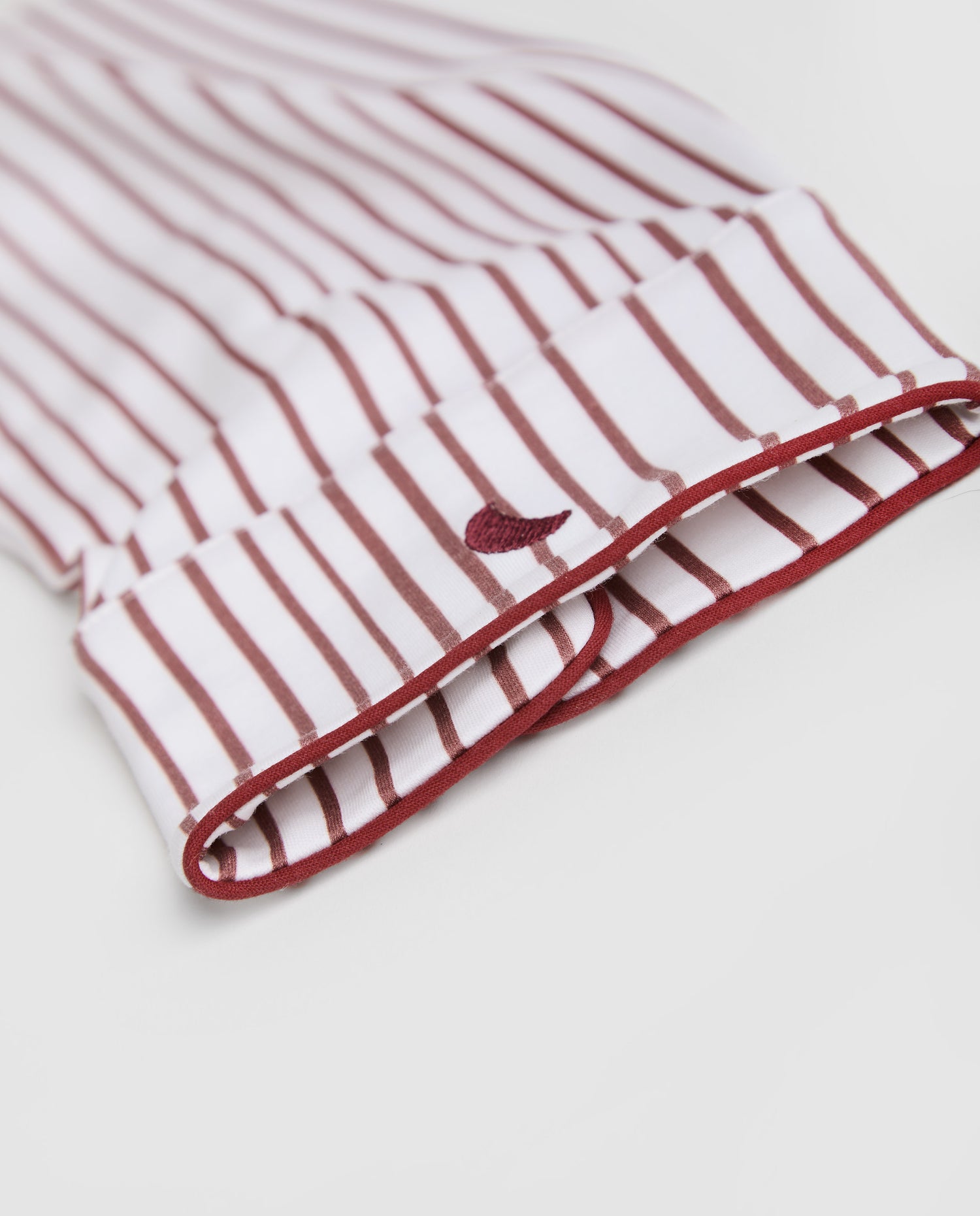 Pijama Hombre Camisero Rayas Burgundy