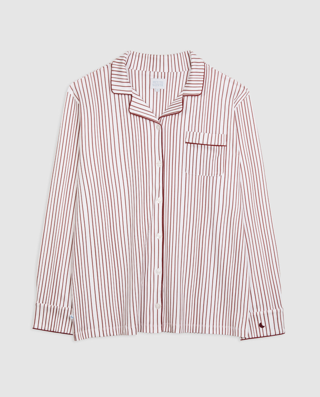 Pijama Hombre Camisero Rayas Burgundy