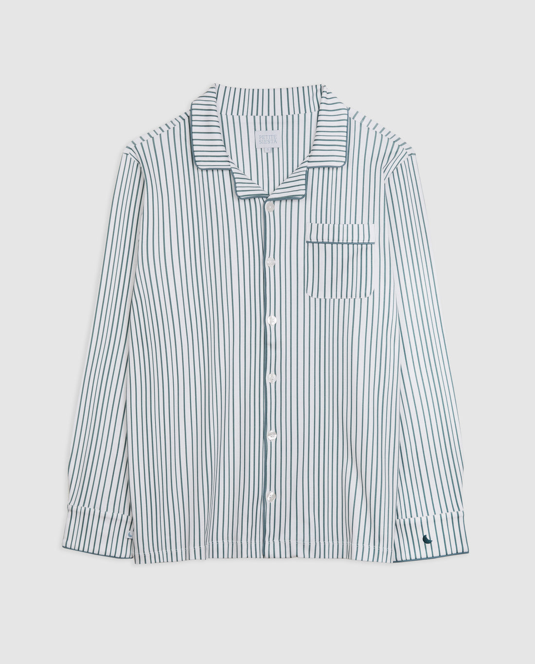 Pyjama chemise à rayures bleu foncé pour homme