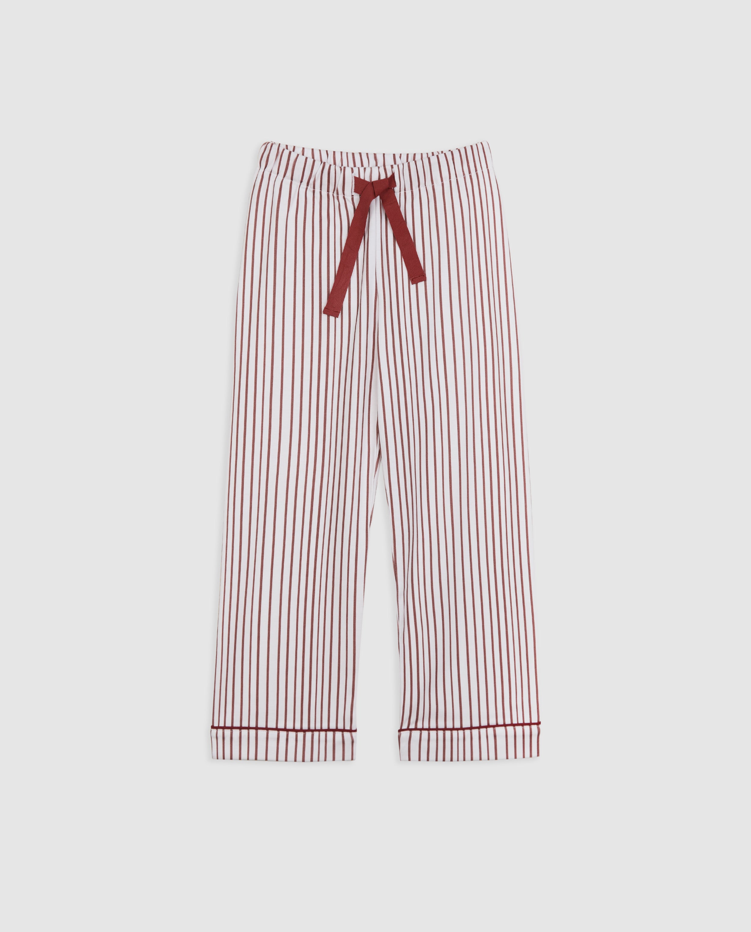 Pijama Kids Rayas Burgundy