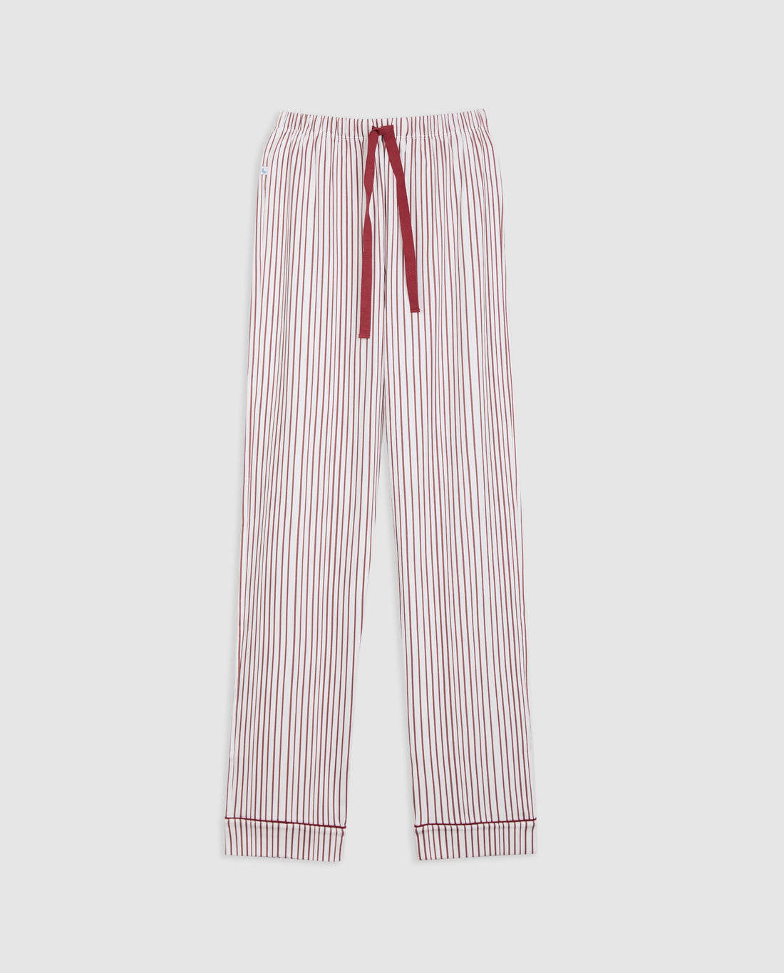 Pijama Mujer Camisero Rayas Burgundy