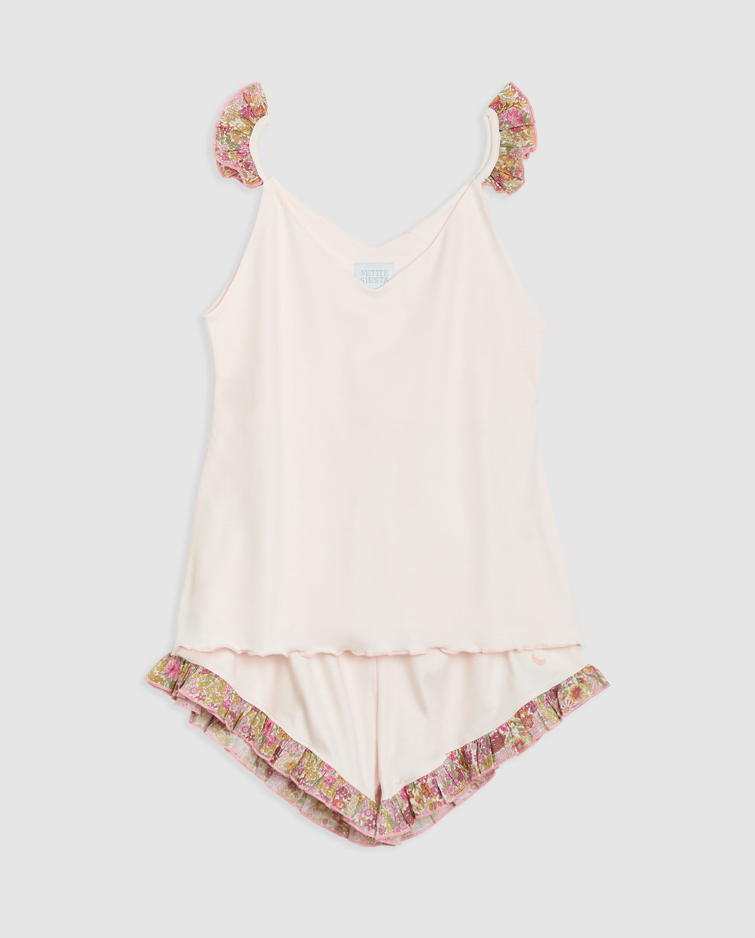 Pijama Mujer Volantes Liberty Annie Corto