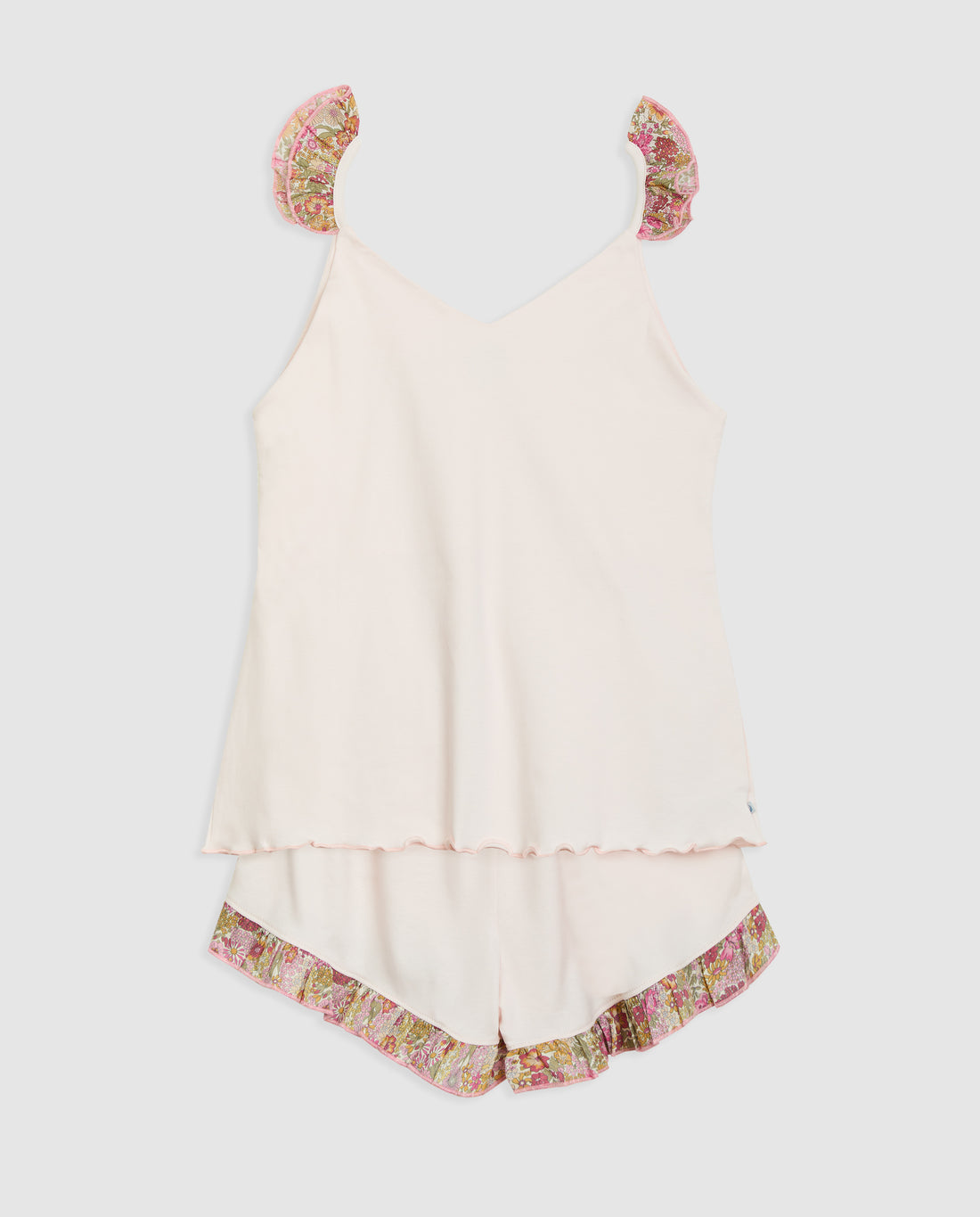 Pijama Mujer Volantes Liberty Annie Corto