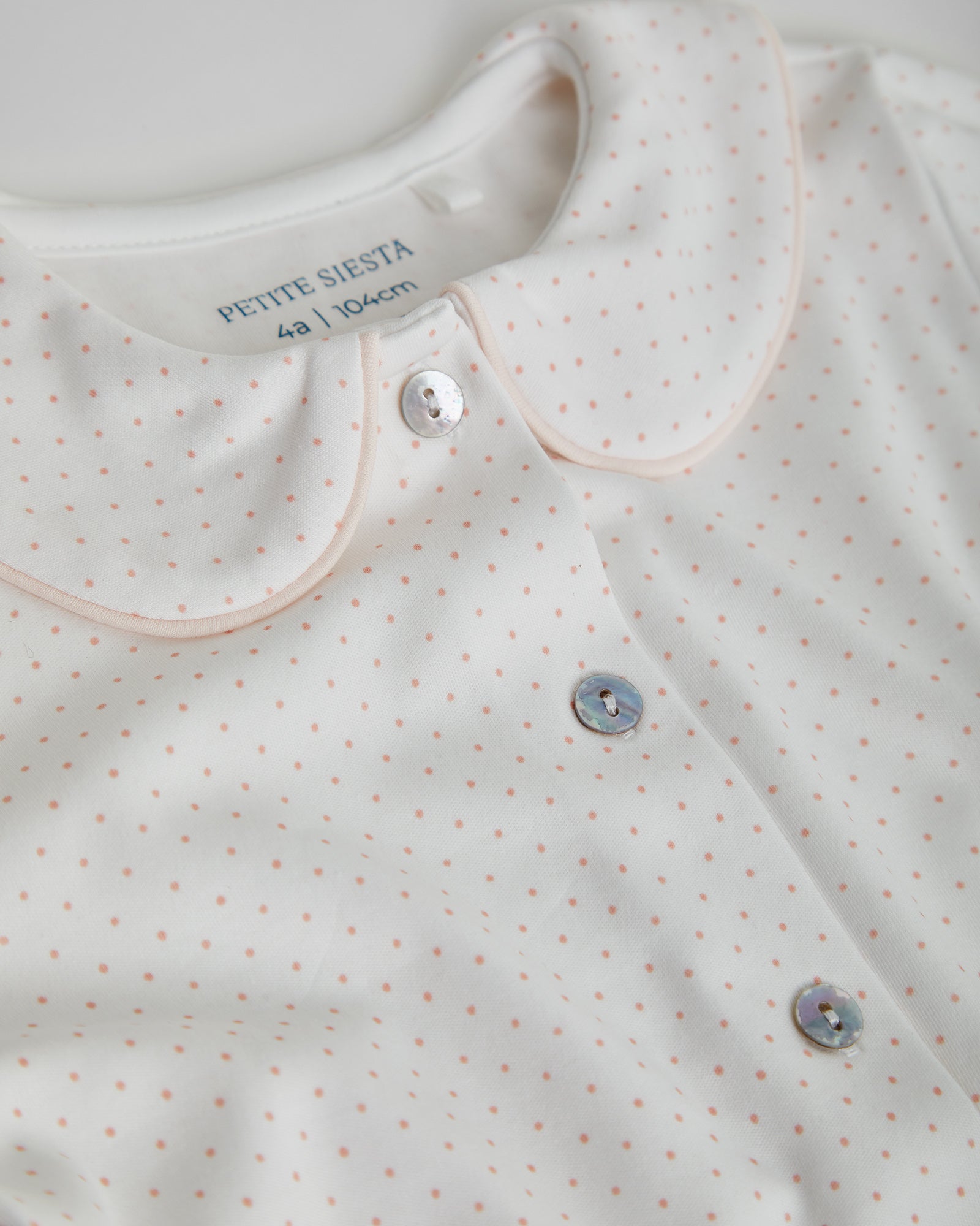 Pijama Kids Camisero Puntos Rosas
