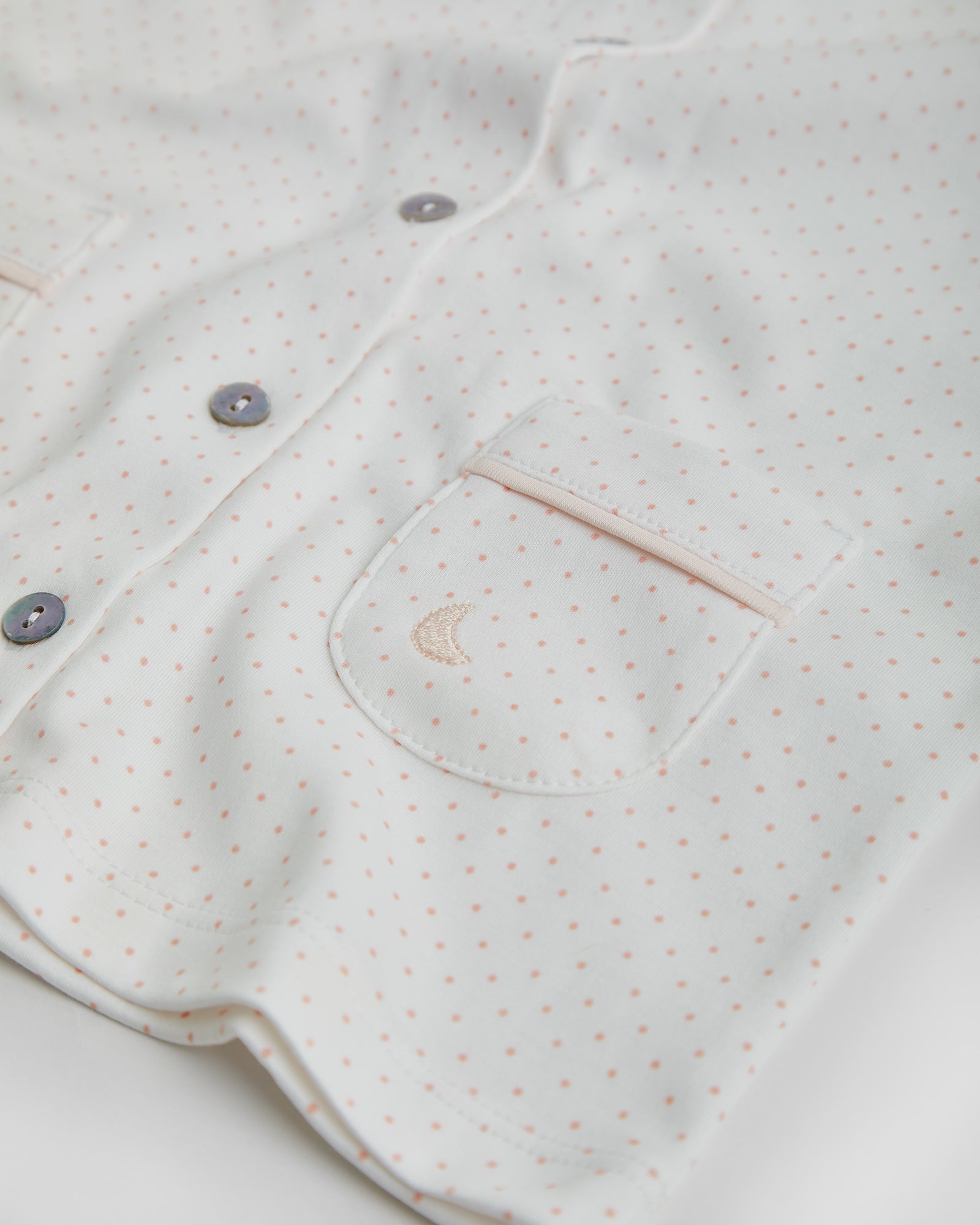 Pijama Kids Camisero Puntos Rosas
